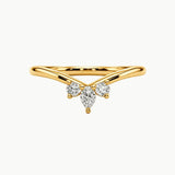 "Leith" Dainty Floral 0.20ct Diamond Shaped Eternity Ring ET48