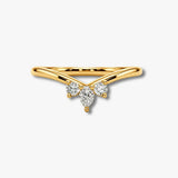 "Leith" Dainty Floral 0.20ct Diamond Shaped Eternity Ring ET48