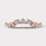 "Lela" Wave Shaped Eternity 0.50ct Diamond Ring ET46