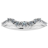 "Lela" Wave Shaped Eternity Diamond Ring ET46 - HEERA DIAMONDS