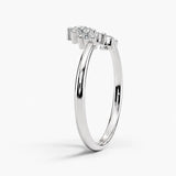 "Lexis" 0.50ct Heart and Petals Centre Diamond Dip Eternity Ring ET14