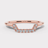 "Lil" Dainty Micro Set Square Shaped 0.10ct Diamond Eternity Ring ET54