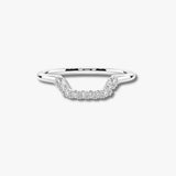 "Lil" Dainty Micro Set Square Shaped 0.10ct Diamond Eternity Ring ET54