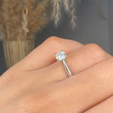 "Lioren" 0.51 Carat Round Cut Natural Diamond Solitaire Engagement Ring MDC725
