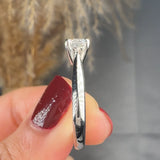 "Lioren" 0.51 Carat Round Cut Natural Diamond Solitaire Engagement Ring MDC725