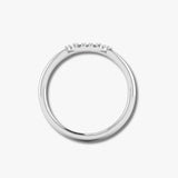"Livia" Dainty 0.10ct Micro Set Diamonds Square Shaped Eternity Ring ET28
