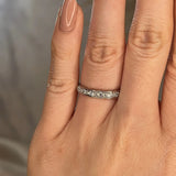 "Luella" Sparkling Wave Diamond Half Eternity Ring E81 - HEERA DIAMONDS