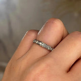 "Luella" Sparkling Wave Diamond Half Eternity Ring E81 - HEERA DIAMONDS