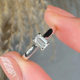 "Lunavelle" 0.40 Carat Emerald Cut Natural Diamond Solitaire Engagement Ring MDR3905