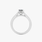 "Lunavelle" 0.40 Carat Emerald Cut Natural Diamond Solitaire Engagement Ring MDR3905