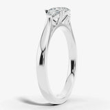 "Madeline" Three Stone Pear Cut Diamond Trilogy Engagement Ring 3SPS02 HEERA DIAMONDS