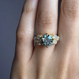 "Majesty" Carat Round Cut Lab Grown Trilogy Three Stone Engagement Ring HLD3049 HEERA DIAMONDS