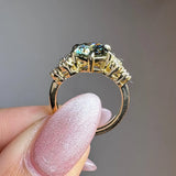 "Majesty" Carat Round Cut Lab Grown Trilogy Three Stone Engagement Ring HLD3049 HEERA DIAMONDS