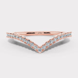 "Margot" Double Band V Shape 0.30ct Diamond Eternity Ring ET47