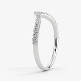 "Margot" Double Band V Shape 0.30ct Diamond Eternity Ring ET47