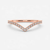 "Margot" Double Band V Shape 0.30ct Diamond Eternity Ring ET47