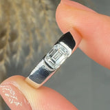"Marovelle" 0.59 Carat Emerald Cut Natural Diamond Solitaire Engagement Ring MDC625