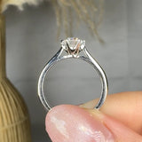 "Marvelle" 0.62 Carat Round Cut Natural Diamond Solitaire Engagement Ring MDC1122