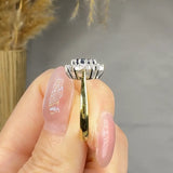 "Meliora" 0.87 Carat Pear Cut Natural Diamond Halo Engagement Ring MSR580