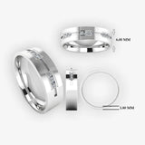 Men's Diamond Band Wedding Ring DW14