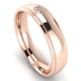 Men's Diamond Band 0.03ct Wedding Ring DW1 HEERA DIAMONDS