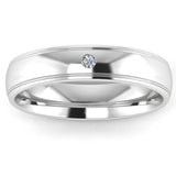 Men's Diamond Band 0.03ct Wedding Ring DW1 HEERA DIAMONDS