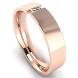 Men's Diamond Band 0.05ct Wedding Ring DW2 HEERA DIAMONDS