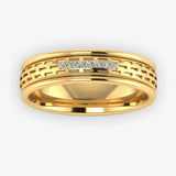 Men's Diamond Band Wedding Ring DW39 Heera Diamonds