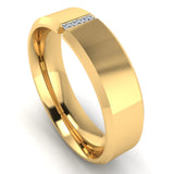 Men's Diamond Band 0.06ct Wedding Ring DW6 Heera Diamonds HEERA DIAMONDS