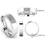 Men's Diamond Band 0.06ct Wedding Ring DW6 Heera Diamonds HEERA DIAMONDS