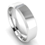 Men's Diamond Band 0.06ct Wedding Ring DW6 Heera Diamonds HEERA DIAMONDS