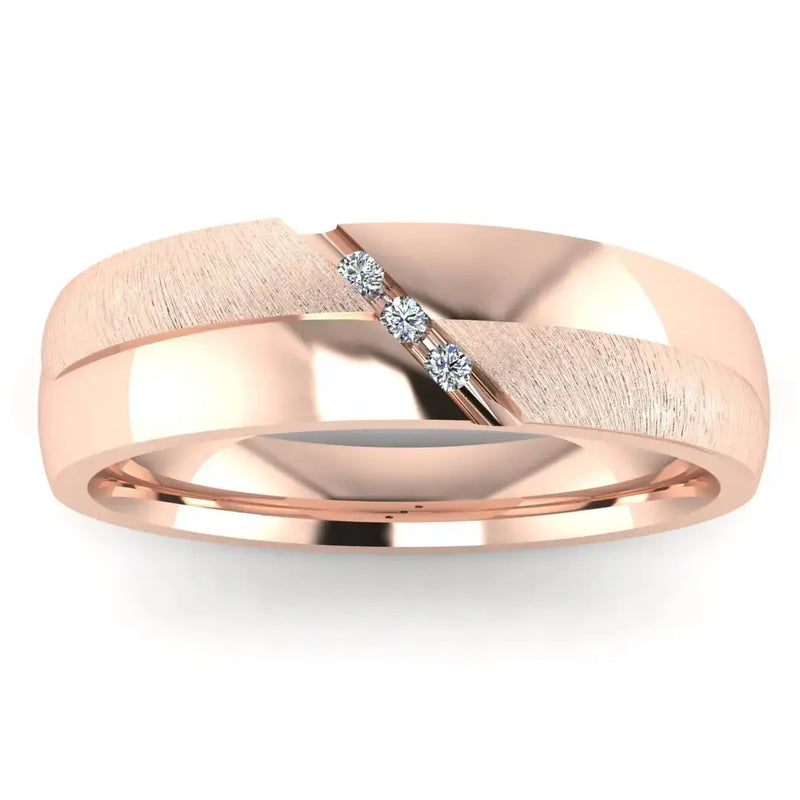 Men's Diamond Band 0.06ct Wedding Ring GR19961 HEERA DIAMONDS