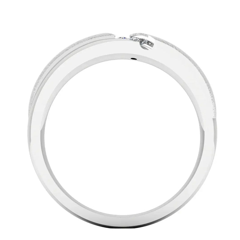 Men's Diamond Band 0.06ct Wedding Ring GR19961 HEERA DIAMONDS