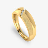 Men's Diamond Band 0.06ct Wedding Ring GR19961