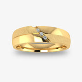 Men's Diamond Band 0.06ct Wedding Ring GR19961