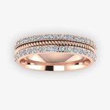 Men's Diamond Band 0.08ct Wedding Ring DW47 Heera Diamonds