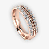 Men's Diamond Band 0.08ct Wedding Ring DW47 Heera Diamonds