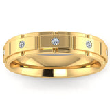 Men's Diamond Band 0.15ct Wedding Ring DW20 HEERA DIAMONDS