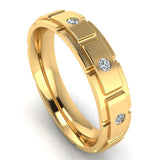 Men's Diamond Band 0.15ct Wedding Ring DW20 HEERA DIAMONDS