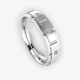 Men's Diamond Band Wedding Ring DW20
