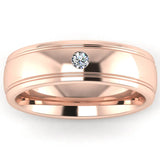 Men's Diamond Band 0.1ct Wedding Ring DW8 Heera Daimonds HEERA DIAMONDS