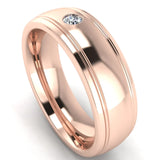 Men's Diamond Band 0.1ct Wedding Ring DW8 Heera Daimonds HEERA DIAMONDS