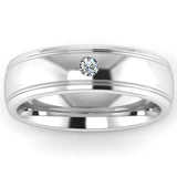 Men's Diamond Band 0.1ct Wedding Ring DW8 Heera Daimonds HEERA DIAMONDS