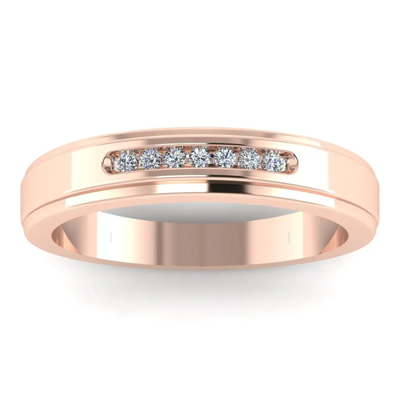 Men's Diamond Band 0.1ct Wedding Ring GR19964 HEERA DIAMONDS