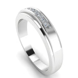 Men's Diamond Band 0.1ct Wedding Ring GR19964 HEERA DIAMONDS