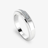 Men's Diamond Band 0.1ct Wedding Ring GR19964