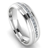 Men's Diamond Band 0.25ct Wedding Ring DW37 Heera Diamonds HEERA DIAMONDS
