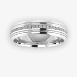 Men's Diamond Band Wedding Ring DW37 Heera Diamonds