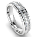 Men's Diamond Band 0.25ct Wedding Ring DW38 Heera Diamonds HEERA DIAMONDS