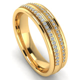 Men's Diamond Band 0.25ct Wedding Ring DW38 Heera Diamonds HEERA DIAMONDS